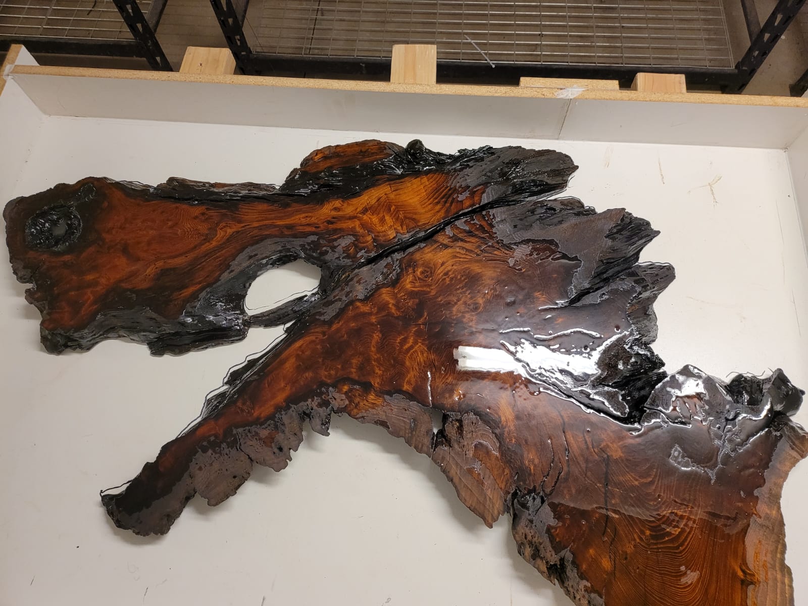 resin river table